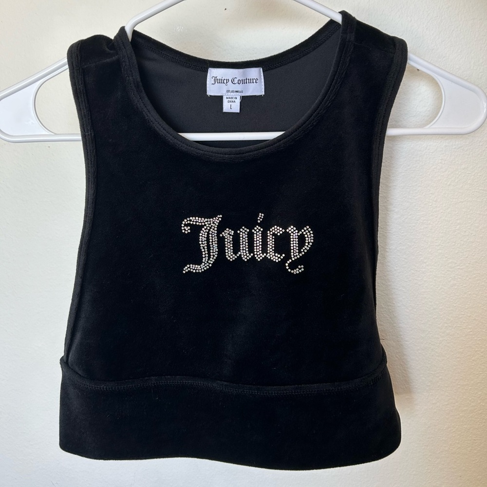 Black Juicy Couture Tank Crop Top